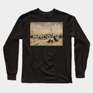 august pasture 1921 - Charles Burchfield Long Sleeve T-Shirt